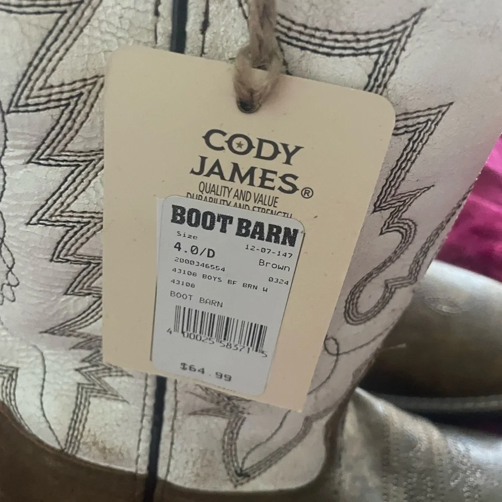 Cody James Kids Western Boots - Brown and Cream - Picture 2 of 4